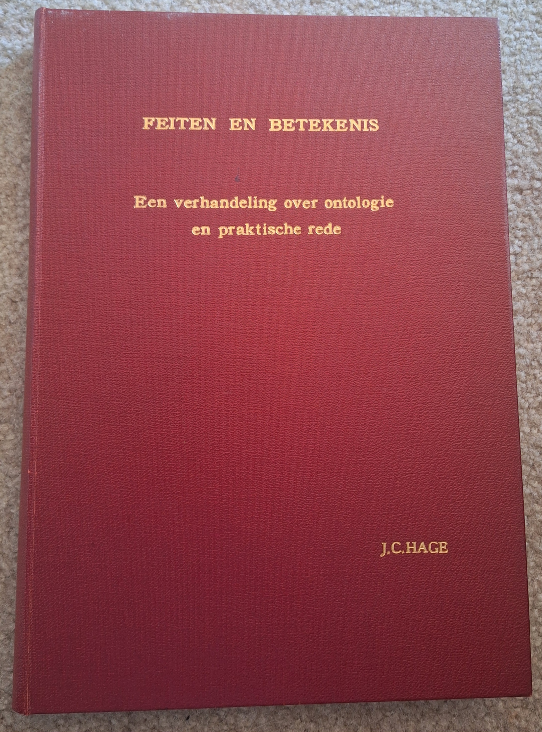 Photograph of thesis